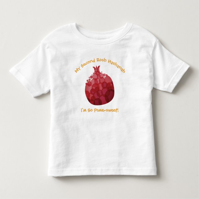 Cute Funny Pomegranate My (nummer) Rosh Hashanah T Shirt (Framsida)