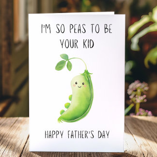 Cute Funny  Pun Fars dag Kort