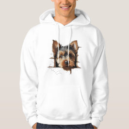 Cute Funny Puppy Ansikte Hoodie