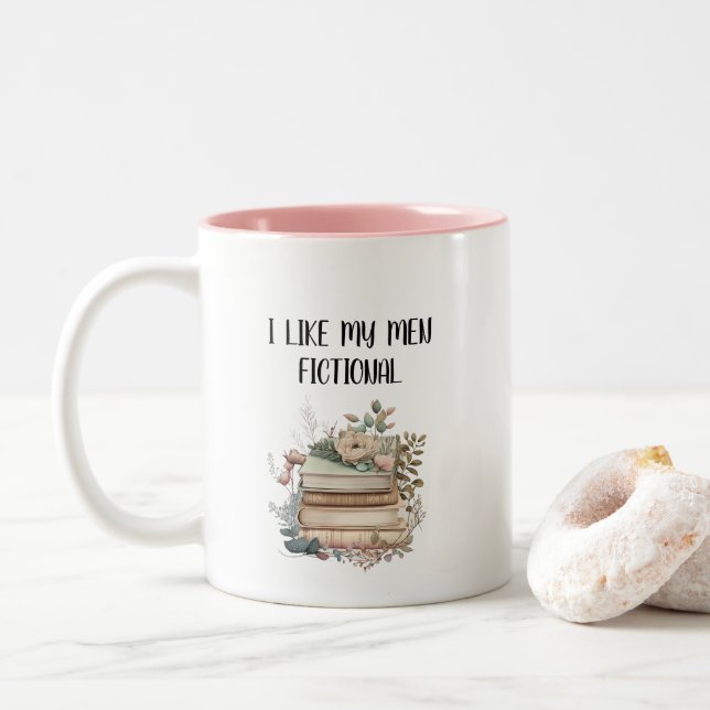 Cute Funny Quote för Bok Älskare Två-Tonad Mugg (Med munk)