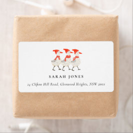 Cute Funny Red Winter Quacking Ankor Fraktsedel