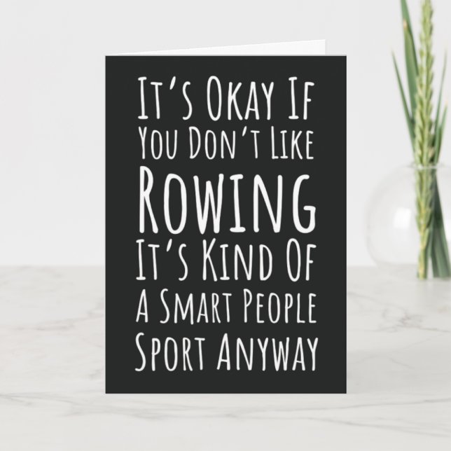 Cute Funny Rwing Cards Team Kort (Framsida)