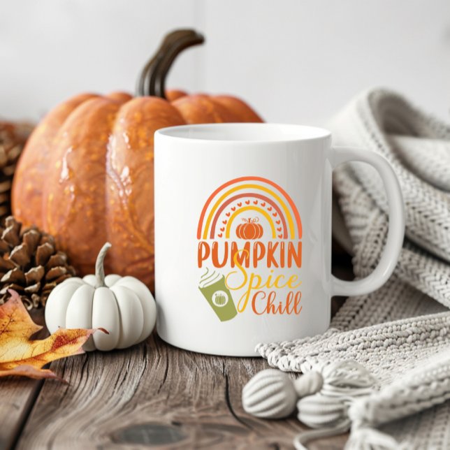 Cute Funny Säsong Fall Pumpkin Spice Coffee Kaffemugg (Skapare uppladdad)