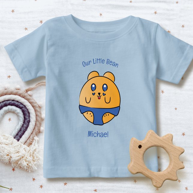 Cute Funny Sayed Tecknad Animal Roligt Blue Modern T Shirt (Skapare uppladdad)