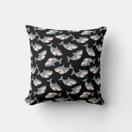 Cute Funny Shark Mönster Cushion Pillow Kudde