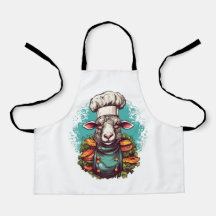 Cute Funny Sheep Chef Adsible Animal Graphic