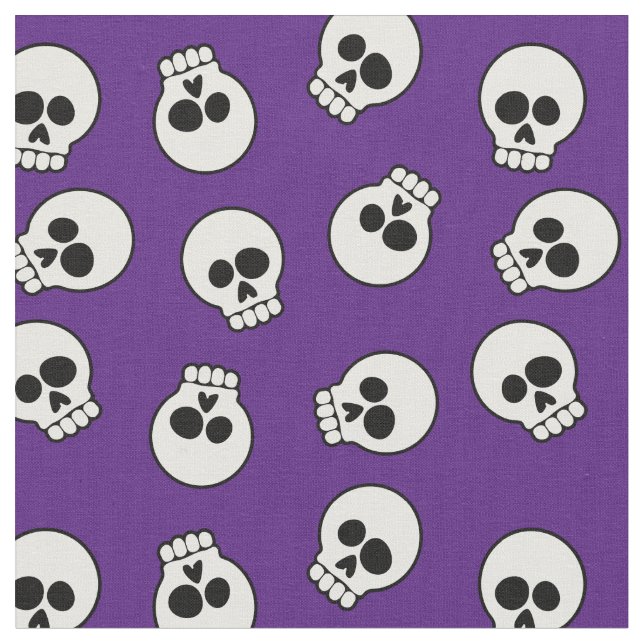 Cute Funny Skeleton Ansikte Tyg (Närbild)