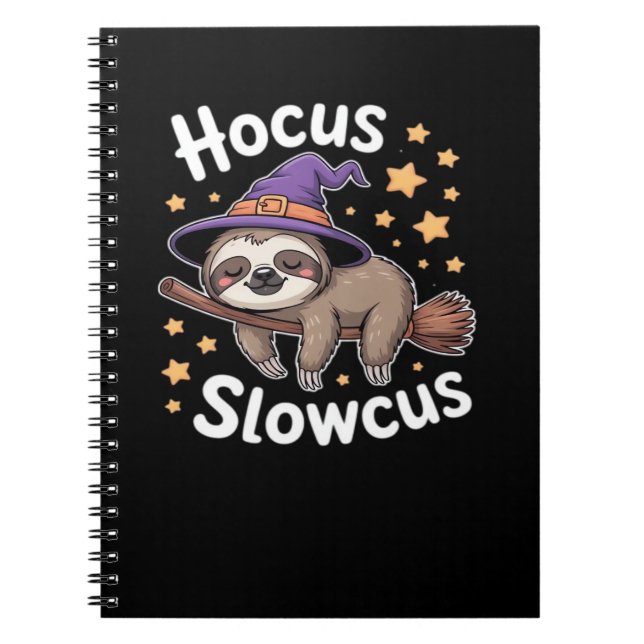 Cute Funny Sloth Halloween Essential T-Shirt Anteckningsbok (Framsidan)