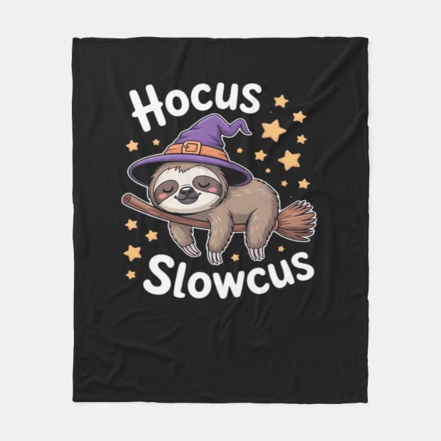 Cute Funny Sloth Halloween Essential T-Shirt Fleecefilt (Framsidan)