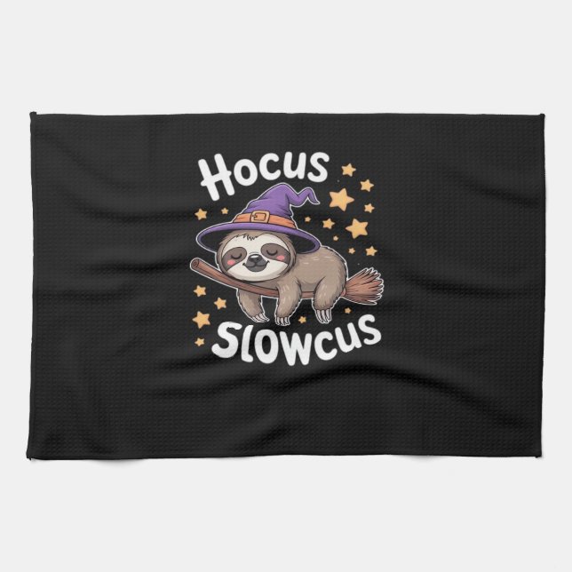 Cute Funny Sloth Halloween Essential T-Shirt Kökshandduk (Horisontell)
