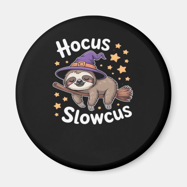 Cute Funny Sloth Halloween Essential T-Shirt Magnet (Framsidan)