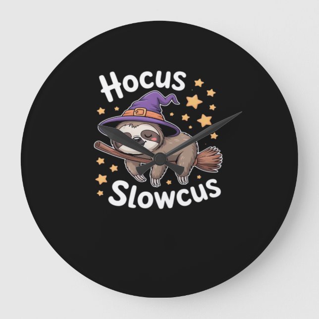 Cute Funny Sloth Halloween Essential T-Shirt Stor Klocka (Framsida)