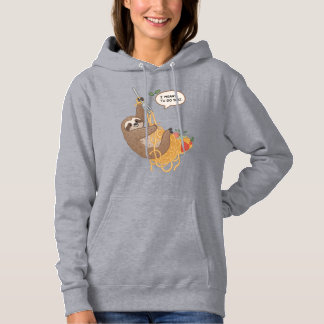 Cute & Funny Spaghetti Sloth | "Jag vill göra det T Shirt