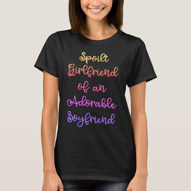 Cute Funny Spoilt Girlkompis Slogan T Shirt (Framsida)