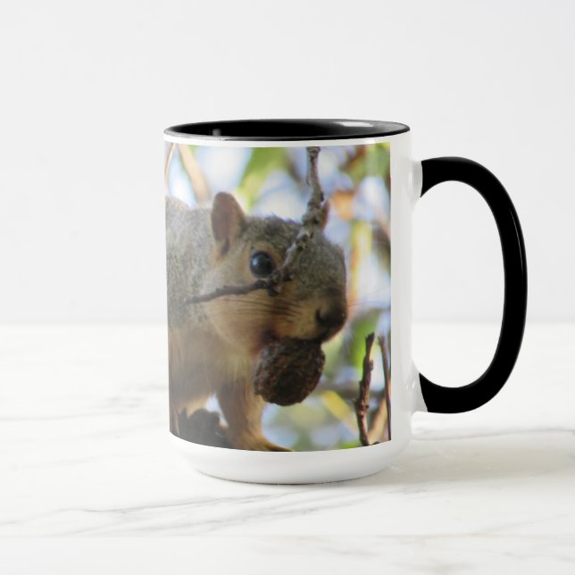 Cute Funny Squirrel Coffee Mugg (Höger)