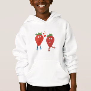 Cute Funny Strawbär i Kärlek T Shirt