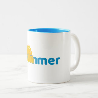 Cute & Funny Summer Mug- Perfect Gift for Friends  Två-Tonad Mugg