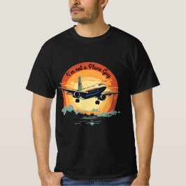 Cute Funny Sunset Flight Airplane Citat T Shirt