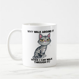Cute Funny Tabby Kattunge Kaffemugg