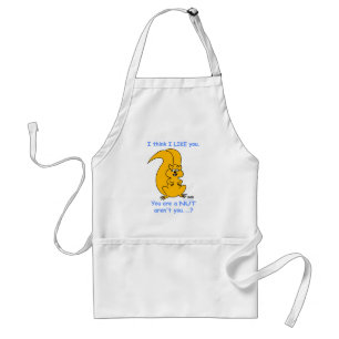 Cute Funny Tecknad Art Vänskap BBQ Förkläde