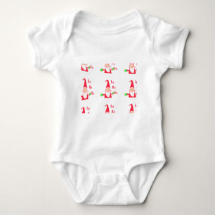 Cute Funny Tecknad Mouse Santa Ho Ho T-Shirt
