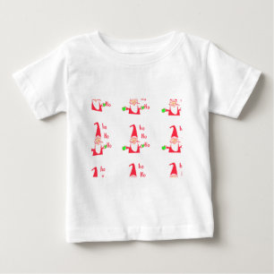 Cute Funny Tecknad Mouse Santa Ho Ho T-Shirt