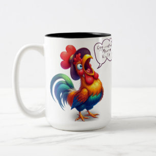 Cute Funny Tupp Multifärgad Bra Morgon Mugg