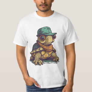 Cute Funny Turtle Adsible Animal Graphic T Shirt