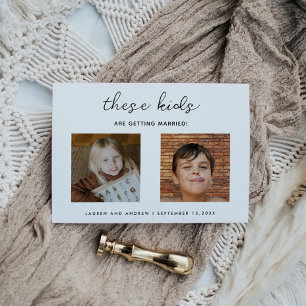 Cute Funny Unique Kids Gifta sig Bröllop Spara Datumet