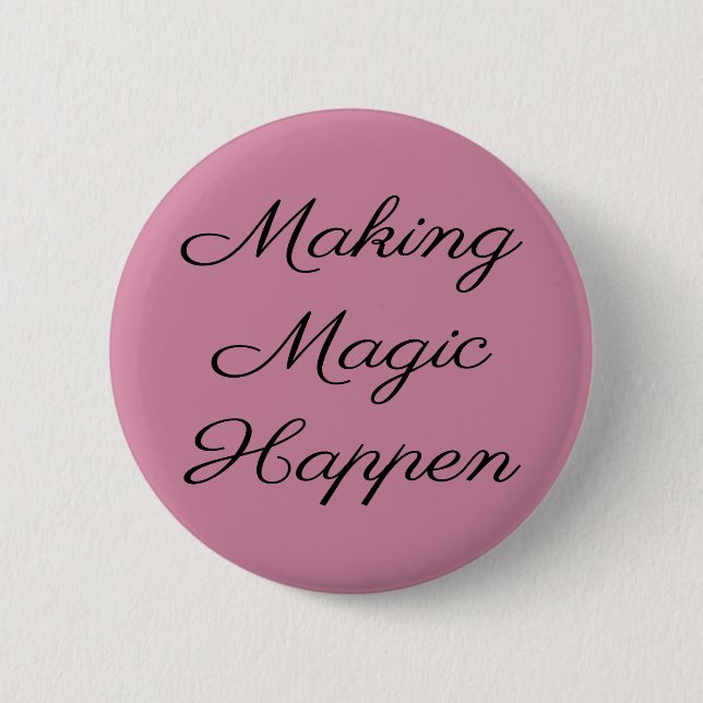 Cute Funny Vacation Magic Knapp (Framsida)