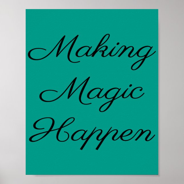 Cute Funny Vacation Magic Poster (Framsidan)