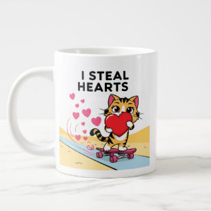 Cute Funny Valentine Day for Par & Friends Jumbo Mugg