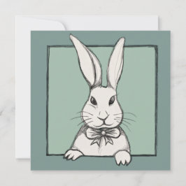 Cute Funny Vintage Glad påsk Bunny Personlig