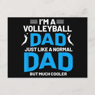 Cute Funny Volleyball Gift för Pappor och Manar Helg Vykort