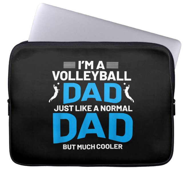 Cute Funny Volleyball Gift för Pappor och Manar Laptop Fodral (Framsidan)