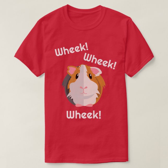 Cute & Funny Wheek  Guinea Pig Owner  Cavy Lover T T Shirt (Design framsida)
