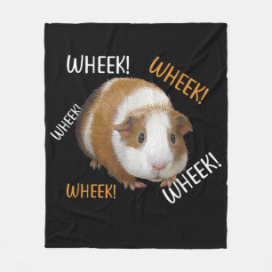 Cute & Funny Wheek - Guineas Gris ägare Cavy Älska Fleecefilt