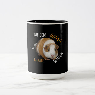 Cute & Funny Wheek - Guineas Gris ägare Cavy Älska Två-Tonad Mugg