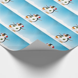 Cute Funny Winter Penguin Presentpapper