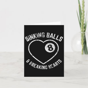 Cute Funny Womens Bassäng Hall Billiards-spelcitat Kort