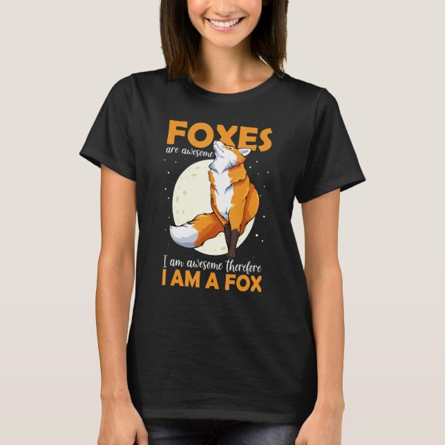 Cute Furry Foxes Retro Animal Zoo Classic Passion  T Shirt (Framsida)