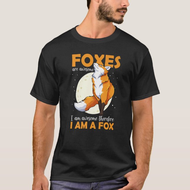 Cute Furry Foxes Retro Animal Zoo Classic Passion  T Shirt (Framsida)