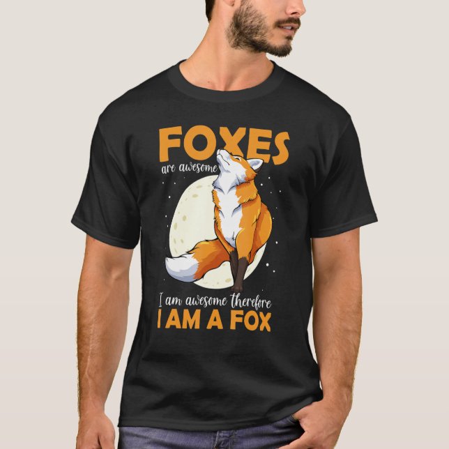 Cute Furry Foxes Retro Animal Zoo Classic Passion  T Shirt (Framsida)