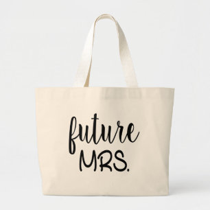 Cute Future Mrs Bröllop, Möhippa Bride Gift Jumbo Tygkasse