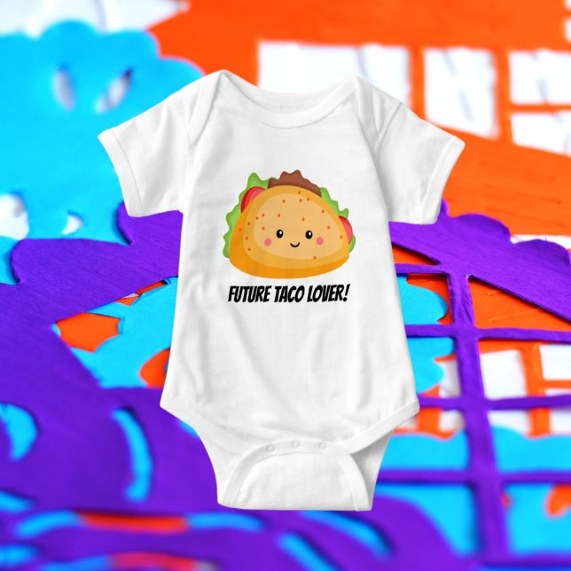 Cute future taco lover baby unisex bodysuit t shirt (Skapare uppladdad)