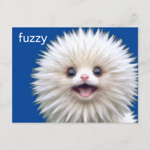 Cute Fuzzy Creature Vykort