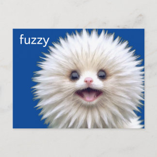 Cute Fuzzy Creature Vykort