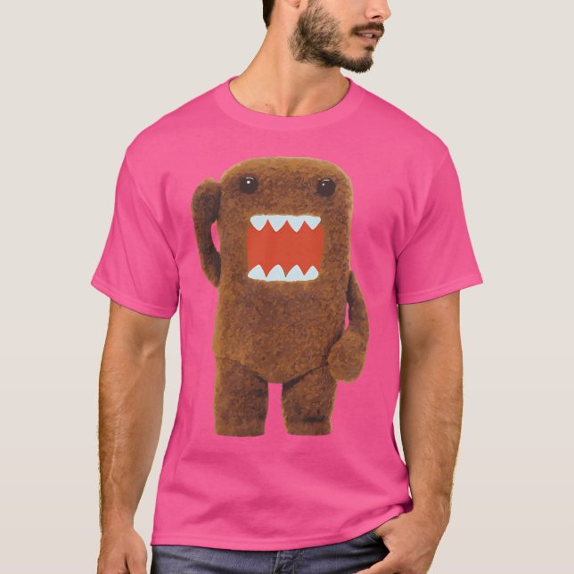 Cute Fuzzy Domo Kun T Shirt (Framsida)