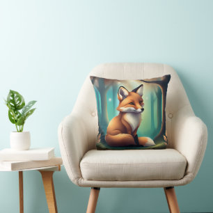 Cute Fuzzy Fox Animal for Nursery Kudde