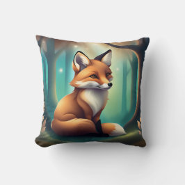 Cute Fuzzy Fox Animal for Nursery Kudde